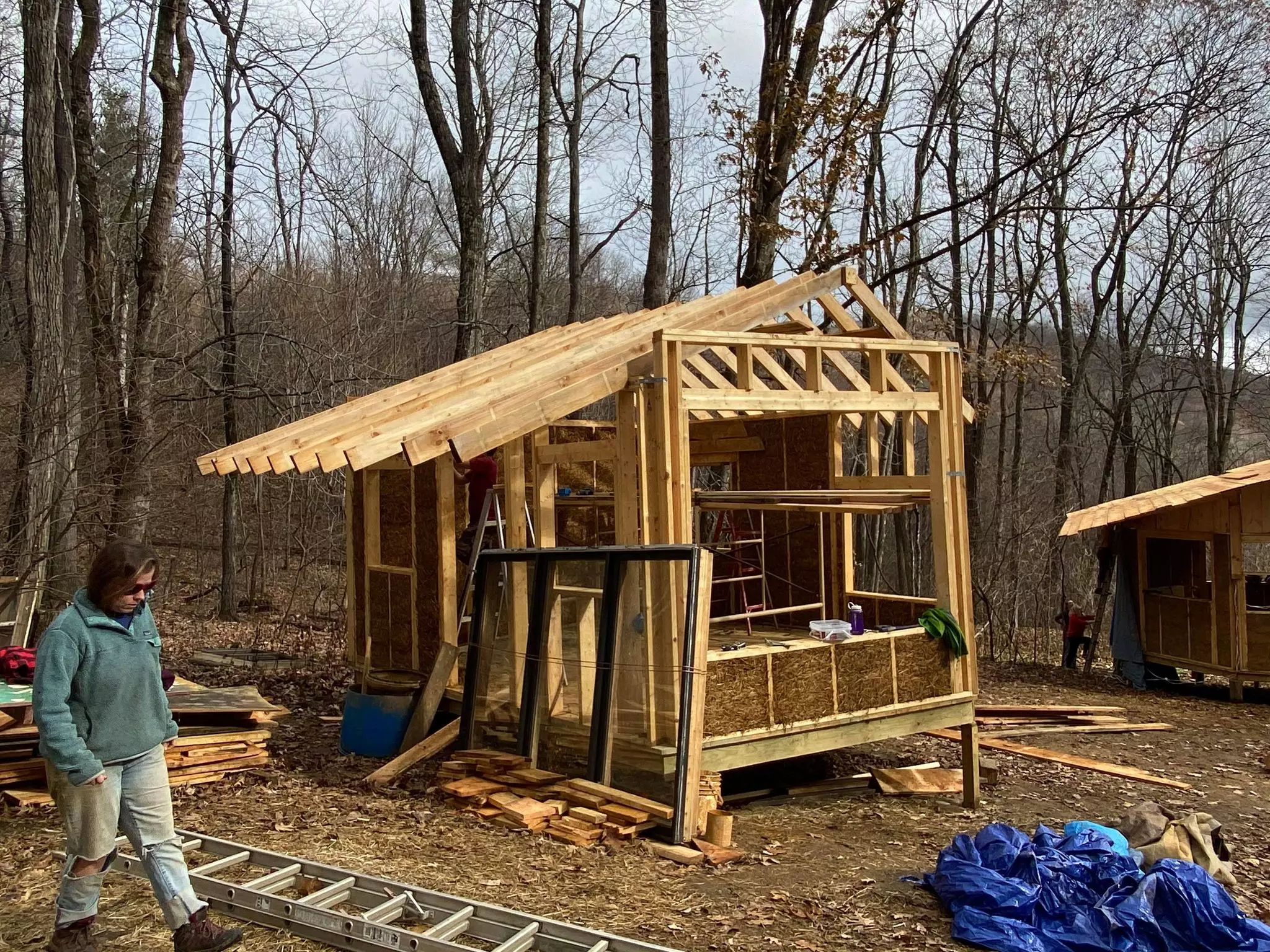 The accessible cabin, frame complete!
